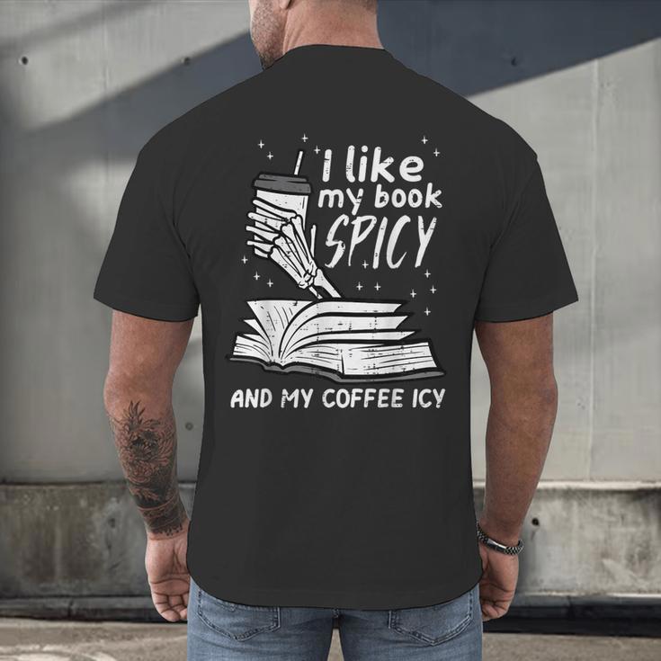 I Like My Book Spicy Read Reading Librarian Men Women Kids Men's Back Print T-Shirt I Like My Book Spicy Read Reading Librarian Men Women Kids Men's Back Print T-Shirt