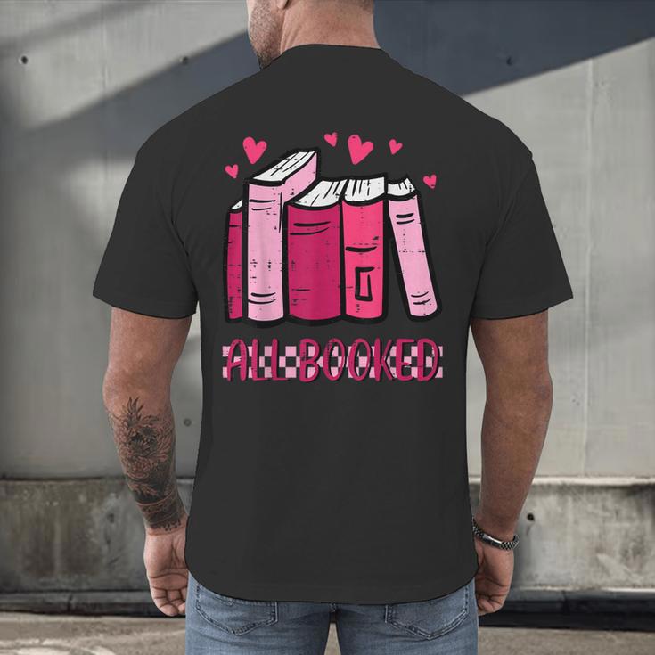 All Booked Read Book Reading Librarian Men Women Kids Men's Back Print T-Shirt All Booked Read Book Reading Librarian Men Women Kids Men's Back Print T-Shirt