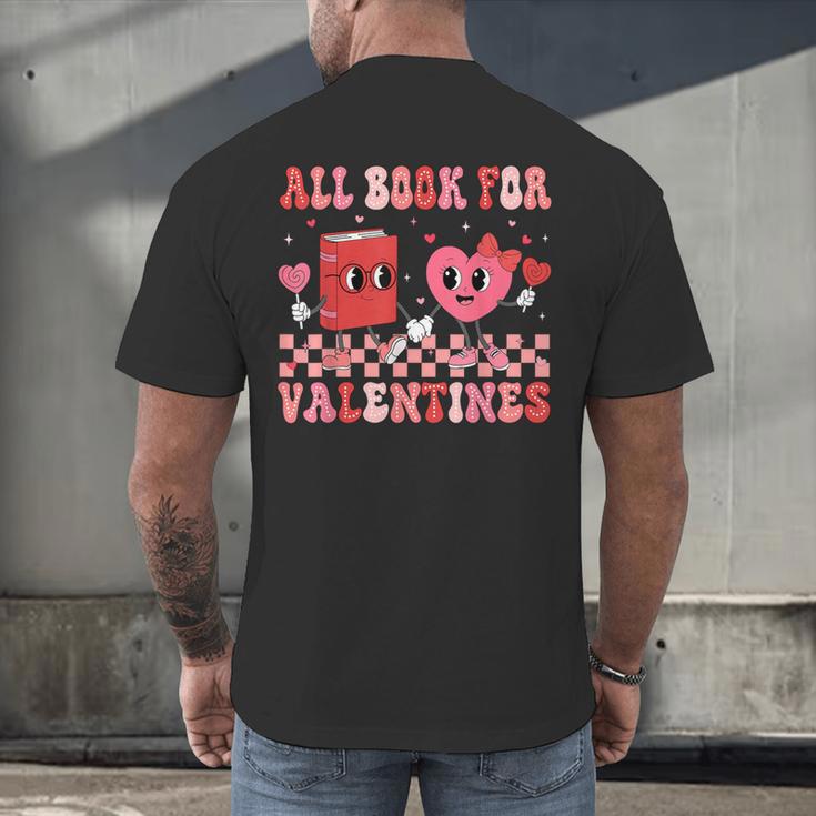 All Booked For Valentine Book Librarian Teacher Women Kids Men's Back Print T-Shirt All Booked For Valentine Book Librarian Teacher Women Kids Men's Back Print T-Shirt