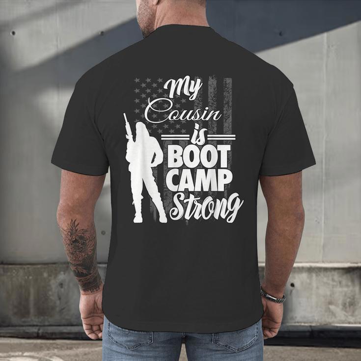 Boot Camp Graduation Military Cousin Support Tee Men's Back Print T-Shirt