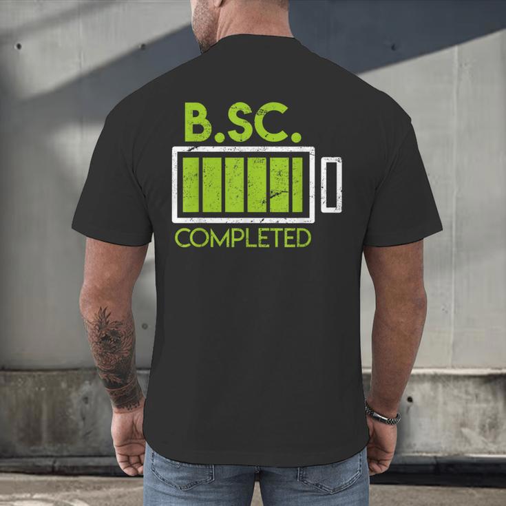 Bsc Completed Bachelor Of Science Graduation 2025 Men's Back Print T-Shirt