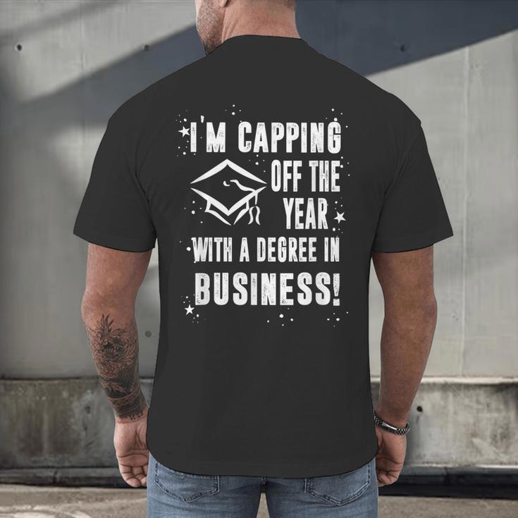 Business Graduate Shirt Graduation Tshirt Men's Back Print T-Shirt