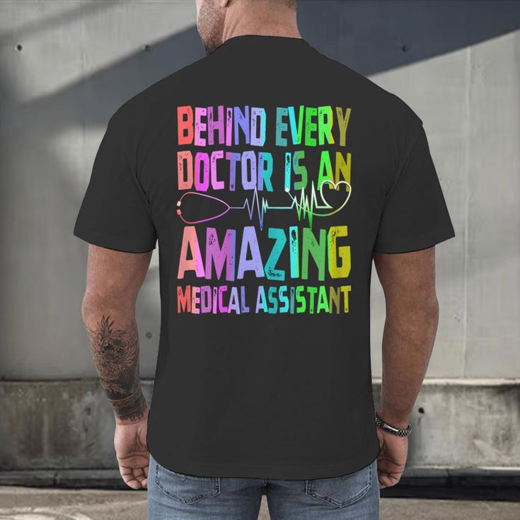 Certified Medical Assistant CMA Graduation Men's Back Print T-Shirt
