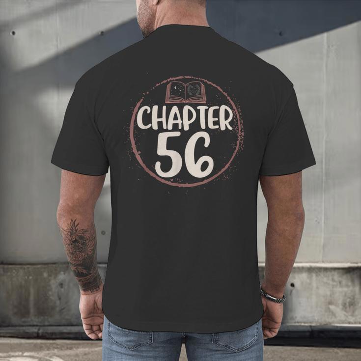 Chapter 56 Birthday Shirt For Women Book Lovers Love To Read Men's Back Print T-Shirt Chapter 56 Birthday Shirt For Women Book Lovers Love To Read Men's Back Print T-Shirt