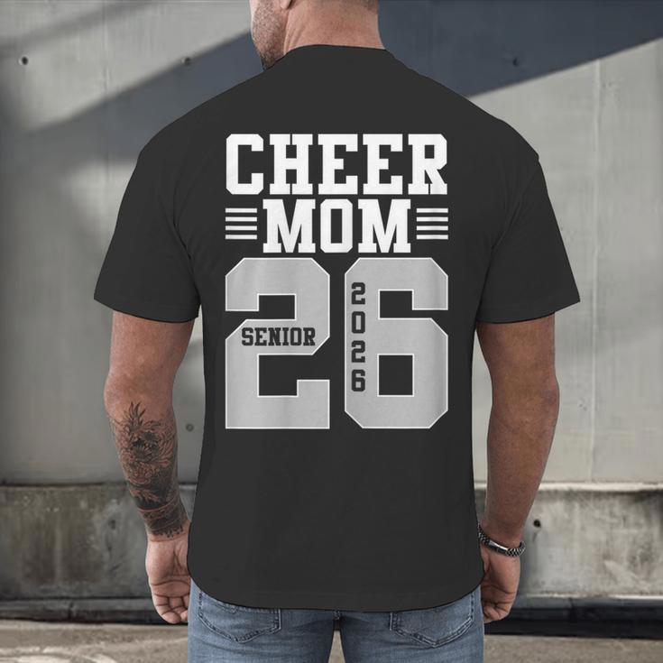 Cheer Mom Senior 2026 Cheerleaders Graduation Mother Men's Back Print T-Shirt