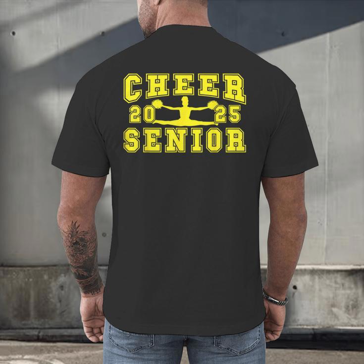Cheerleading Senior Night Cheer Senior 2025 Graduation 10 Men's Back Print T-Shirt