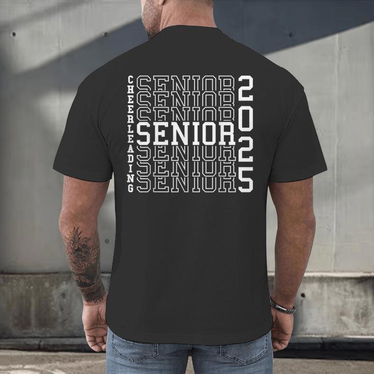 Cheerleading Senior Night Cheer Senior 2025 Graduation 38 Men's Back Print T-Shirt