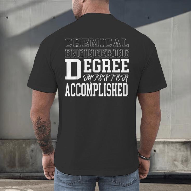 Chemical Engineering Degree College Graduation T-Shirt Men's Back Print T-Shirt