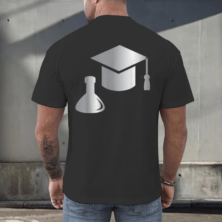 Chemistry Science Degree Graduation Men's Back Print T-Shirt