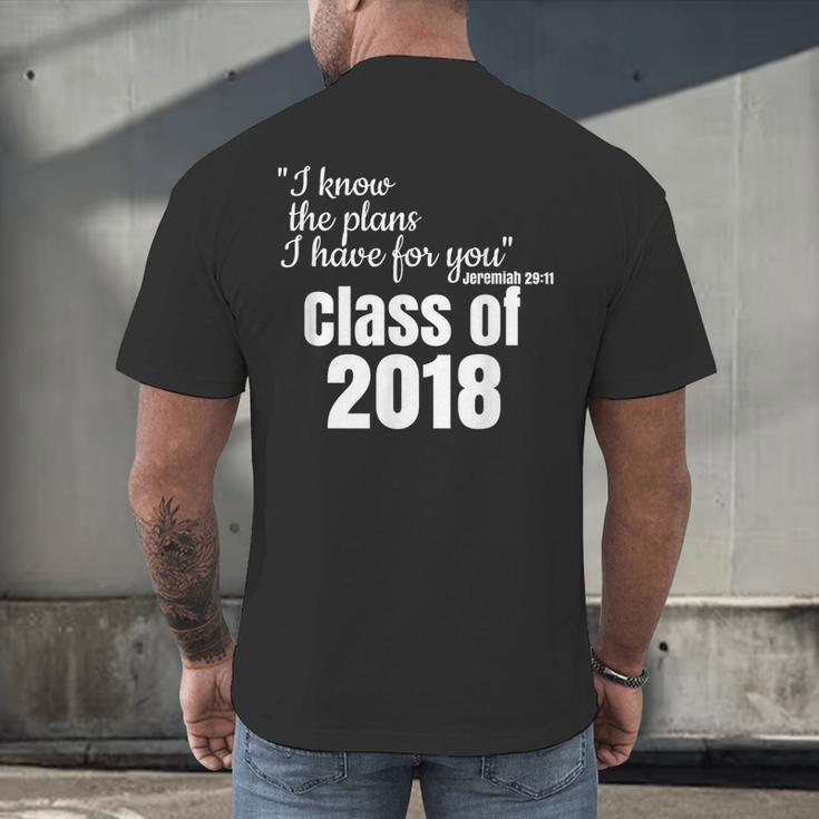 Christian Graduation Jeremiah 29 Men's Back Print T-Shirt