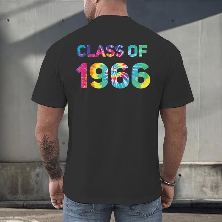 Class Of 1966 School Reunion College Highschool Graduation Men's Back Print T-Shirt