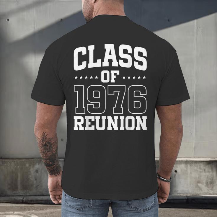 Class Of 1976 Reunion 50 Years Alumni Graduation High School Men's Back Print T-Shirt
