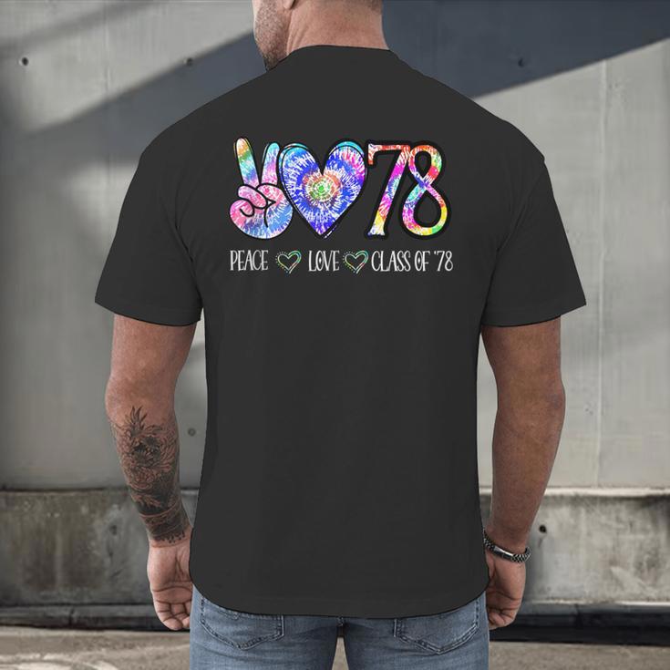 Class Of 1978 Shirt Tie Dye Senior Graduation Class Reunion Men's Back Print T-Shirt