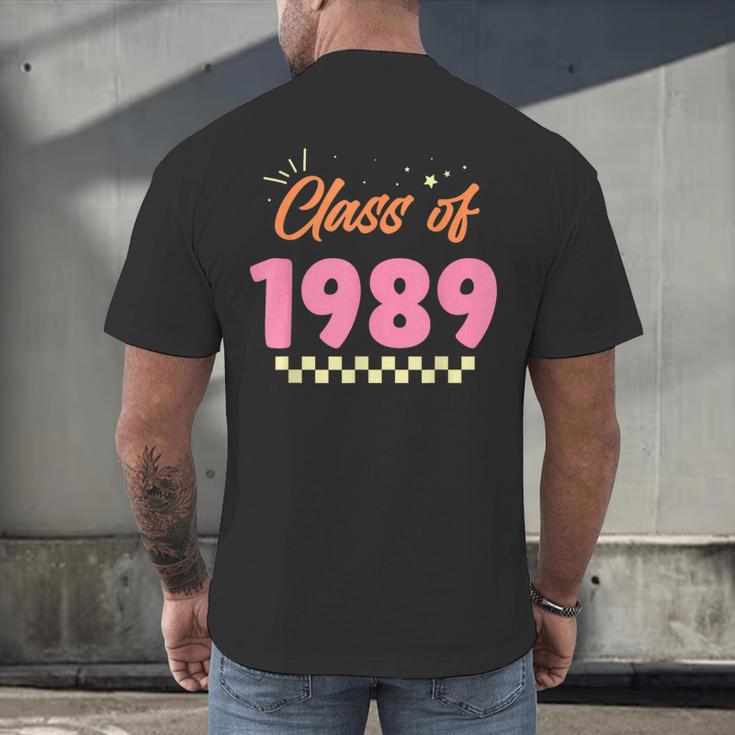Class Of 1989 School Graduation Meetup Reunion Men's Back Print T-Shirt