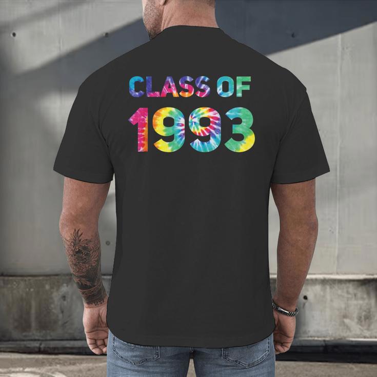 Class Of 1993 School Reunion College Highschool Graduation Men's Back Print T-Shirt