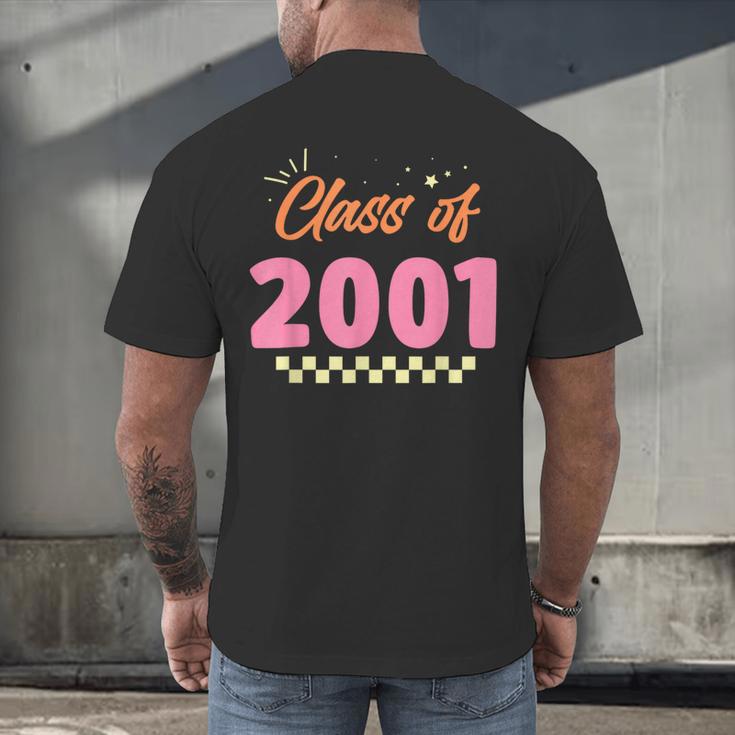 Class Of 2001 Meetup School Graduation Reunion Men's Back Print T-Shirt