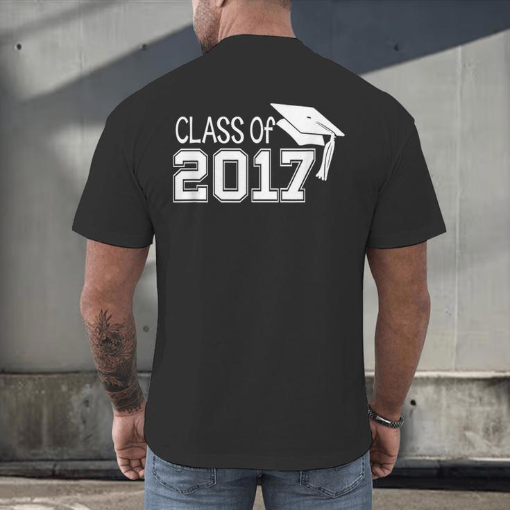 Class Of 2017 Cute Graduation T-Shirt Men's Back Print T-Shirt
