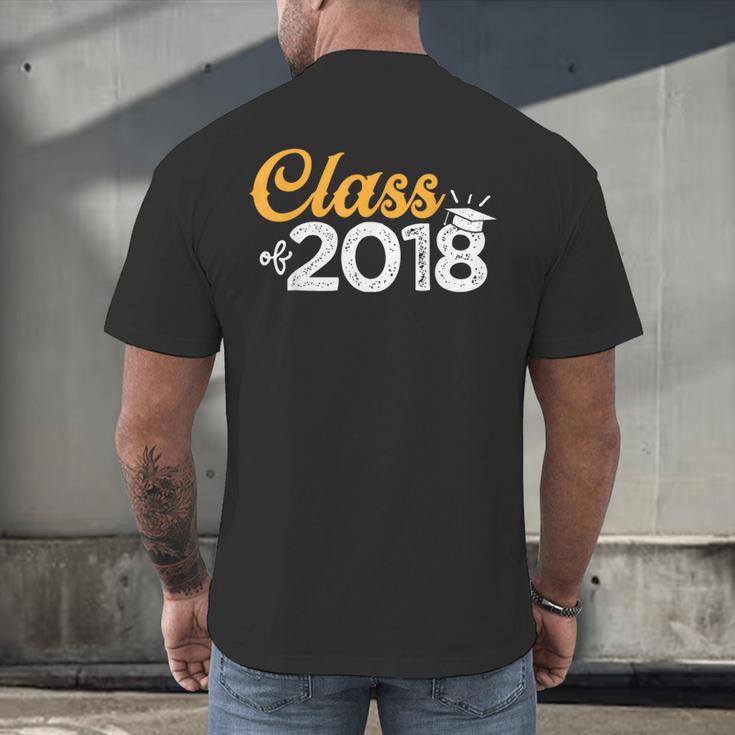 Class Of 2018 GraduationShirt Senior Boys Girls Men Women Men's Back Print T-Shirt