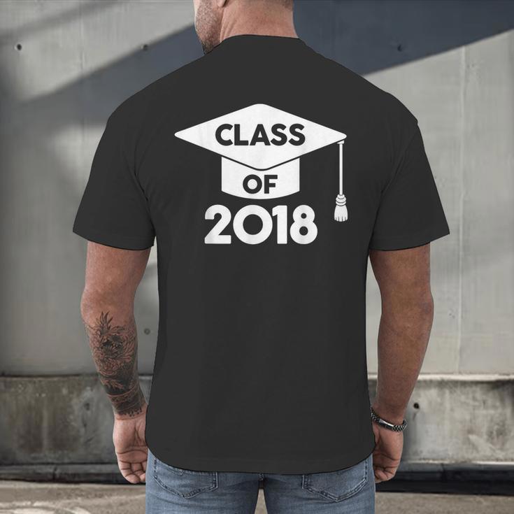 Class Of 2018 Senior T-Shirt Graduation Shirt Men's Back Print T-Shirt