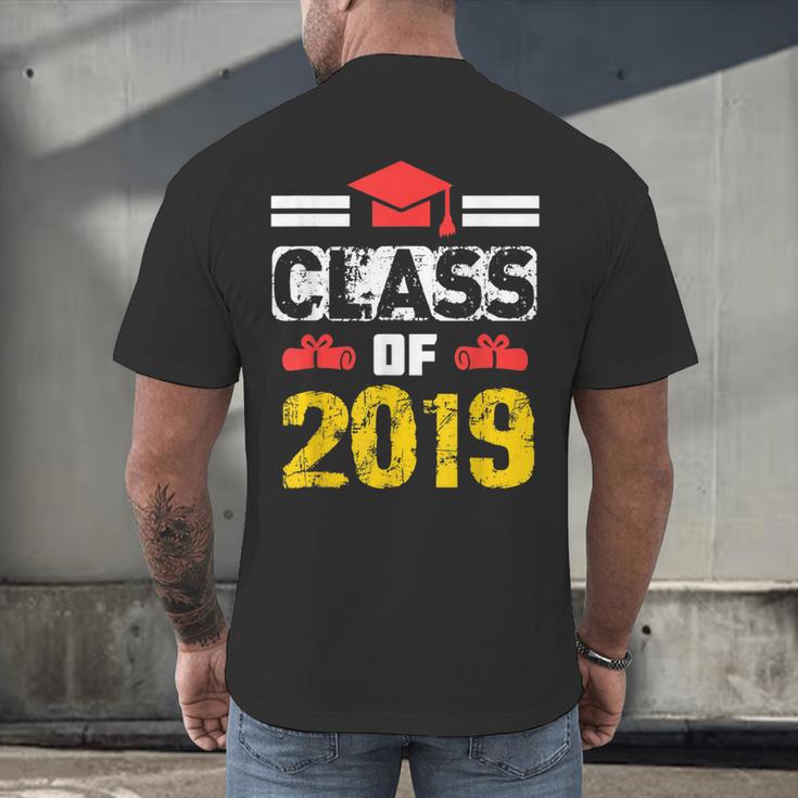 Class Of 2019 Graduation Senior High School College Men's Back Print T-Shirt