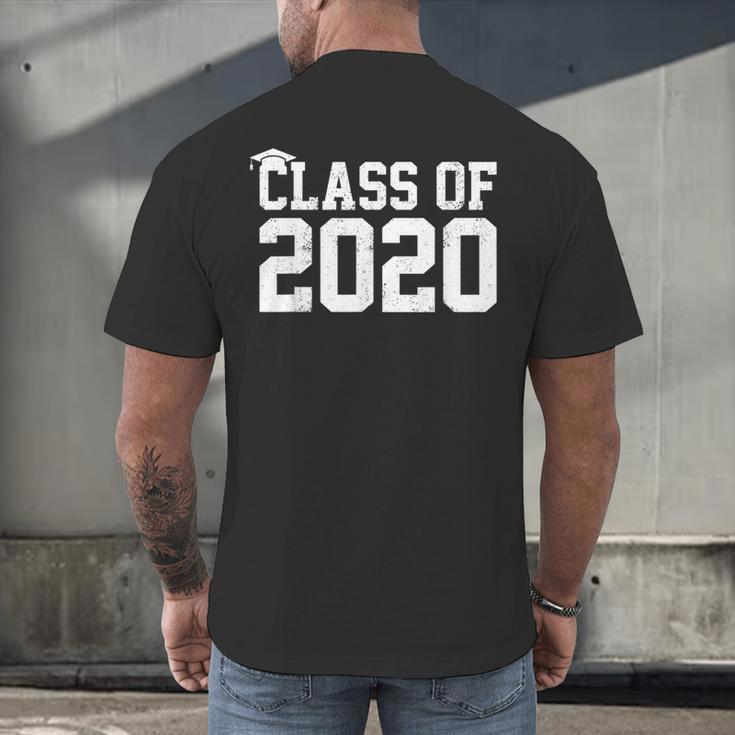 Class Of 2020 Graduation Senior High School College Men's Back Print T-Shirt