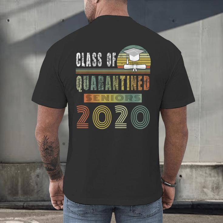 Class Of 2020 Quarantined Seniors Graduation Gift Men's Back Print T-Shirt