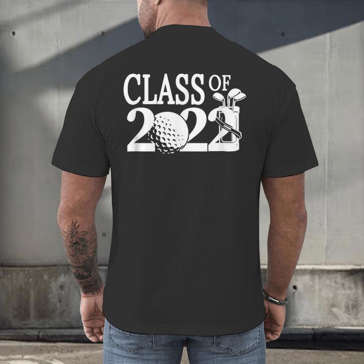 Class Of 2022 Graduation Senior Golf Golfer Player Men's Back Print T-Shirt