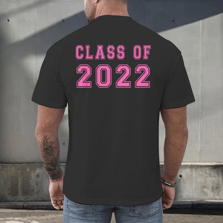 Class Of 2022 High School Graduation Date GraduateShirt Men's Back Print T-Shirt