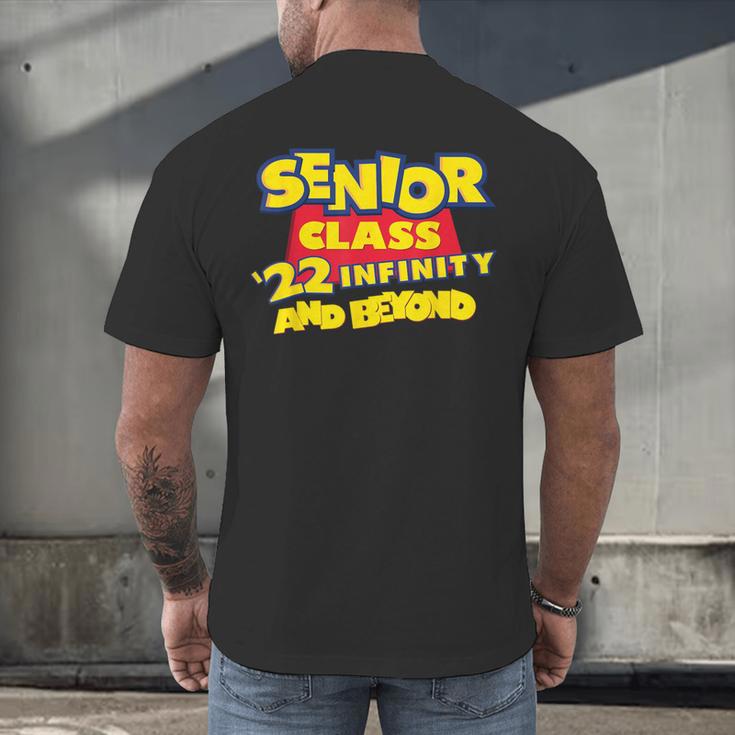 Class Of 2022 Senior 2000s Animated Movie Style Graduation Men's Back Print T-Shirt