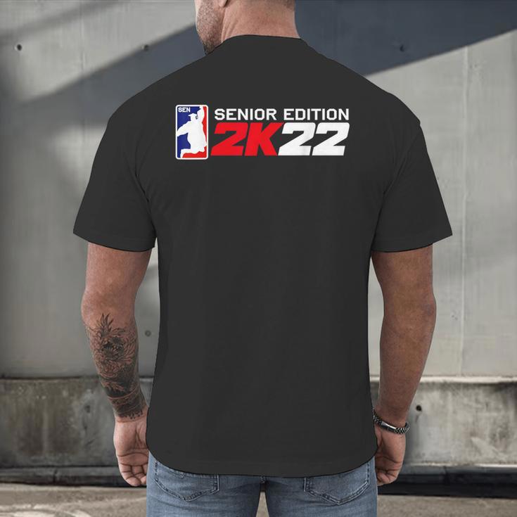 Class Of 2022 Senior Year Gamer Style Graduation For Grad Men's Back Print T-Shirt
