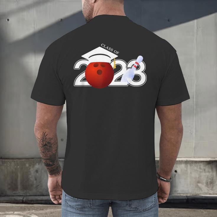 Class Of 2023 Graduation For Him Her Bowling Men's Back Print T-Shirt