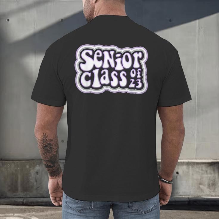 Class Of 2023 Senior Back To School Graduation Men's Back Print T-Shirt