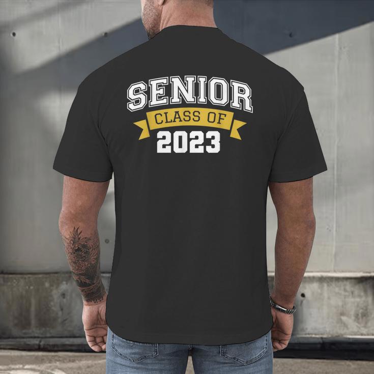 Class Of 2023 Senior 2023 Graduation Senior Boys Girls Men's Back Print T-Shirt