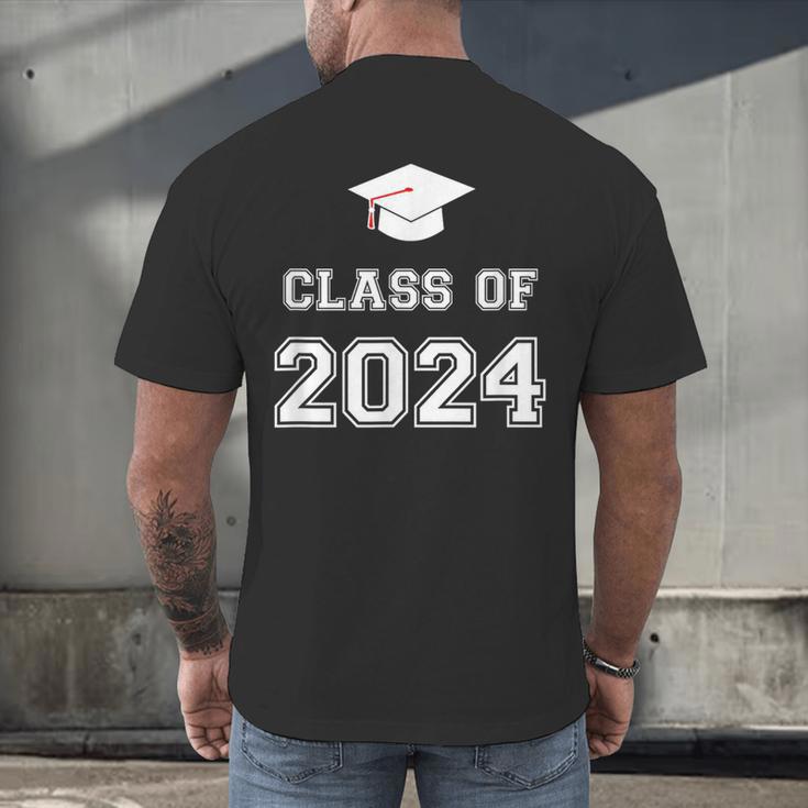 Class Of 2024 Graduation Men's Back Print T-Shirt