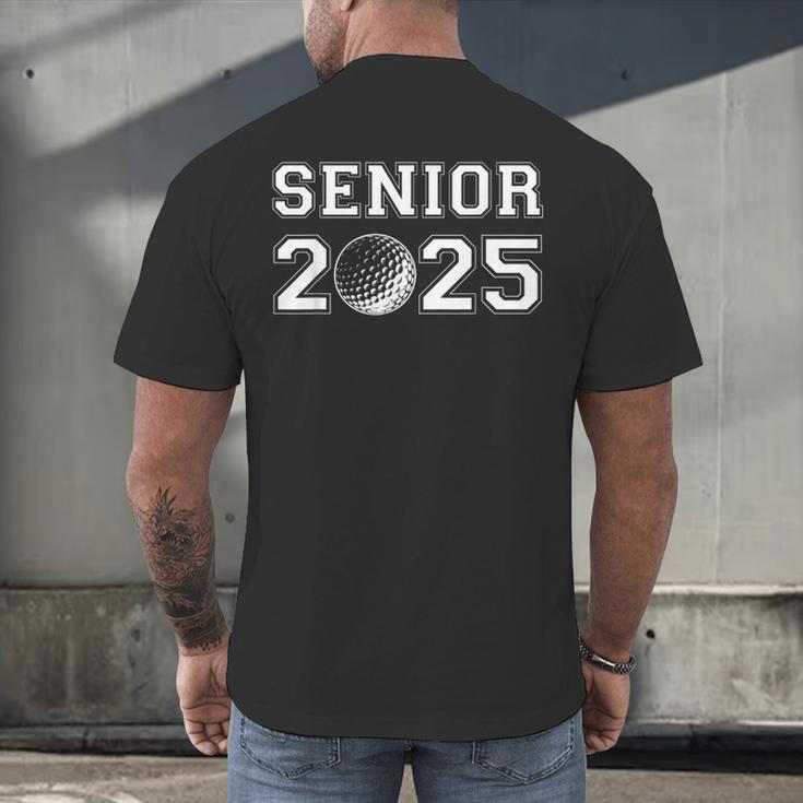 Class Of 2025 Golf Senior Golfing Graduation Graduate Men Men's Back Print T-Shirt
