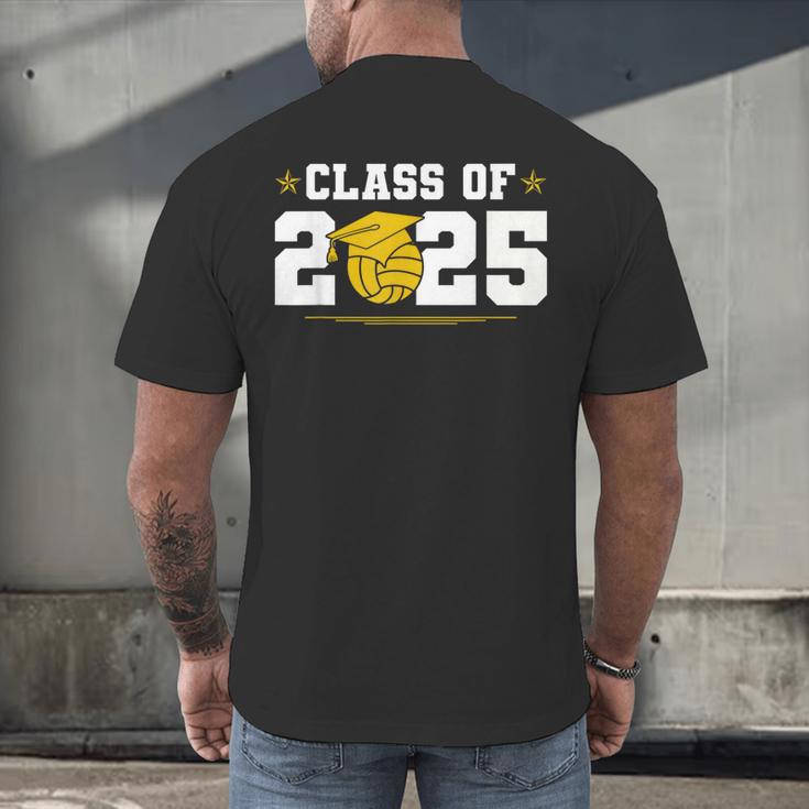 Class Of 2025 Graduation Waterpolo Senior 2025 Men's Back Print T-Shirt