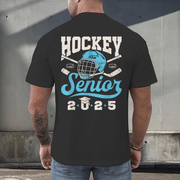 Class Of 2025 Hockey Senior Graduation Graduate Grad Men's Back Print T-Shirt