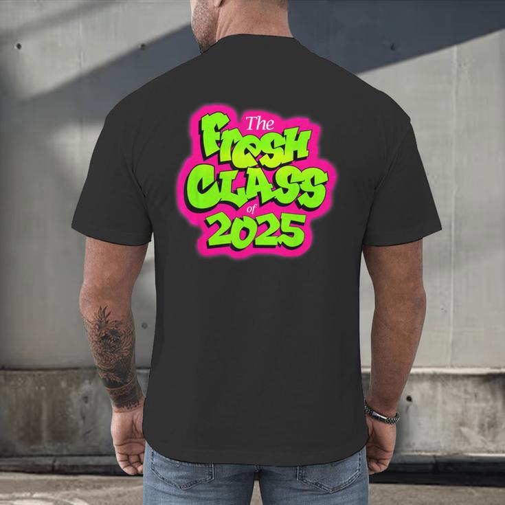 Class Of 2025 Senior Fresh 90s TV Style Retro Graduation Men's Back Print T-Shirt