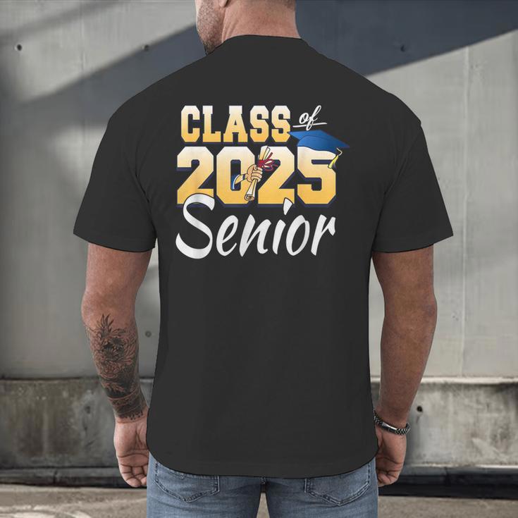 Class Of 2025 Senior Graduate 2025 Graduation Class Men's Back Print T-Shirt