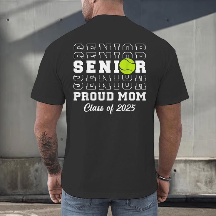 Class Of 2025 Tennis Mom Senior Graduation Graduate Men's Back Print T-Shirt