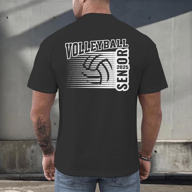 Class Of 2025 Volleyball Senior Class 25 Graduation Men's Back Print T-Shirt