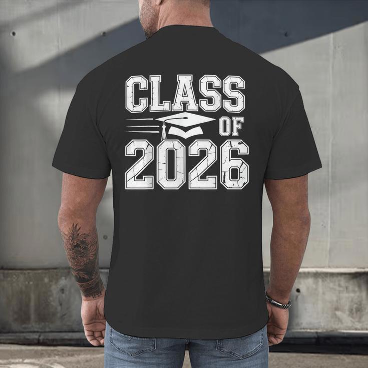 Class Of 2026 Graduation Senior School Pride Men's Back Print T-Shirt