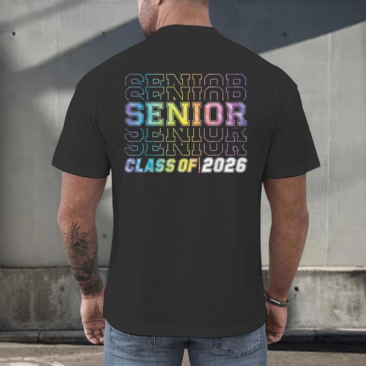 Class Of 2026 Senior 2026 Back To School 2026 Graduation 26 Men's Back Print T-Shirt