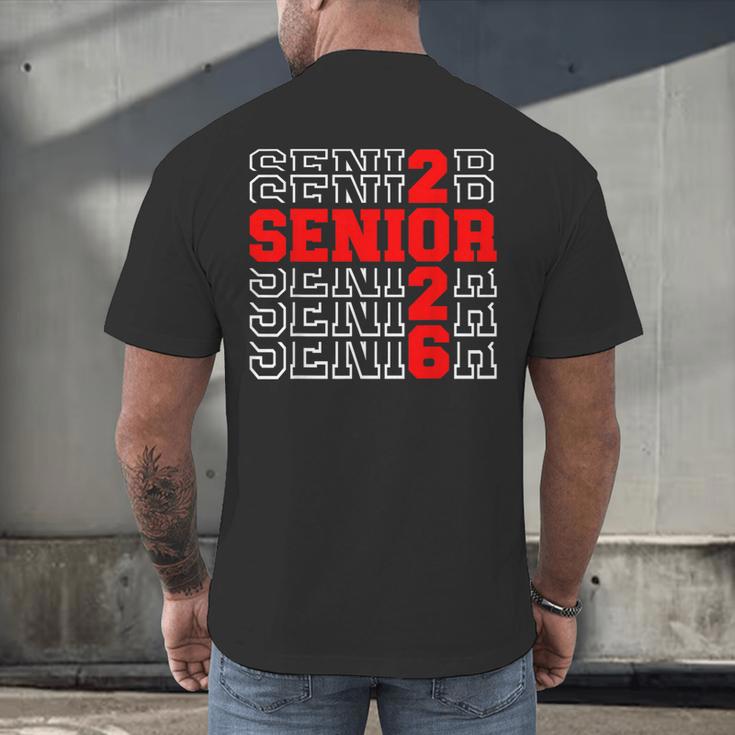 Class Of 2026 Senior Back To School 2026 Graduation 2026 Men's Back Print T-Shirt