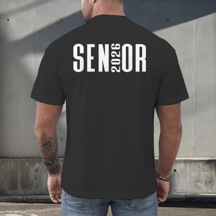 Class Of 2026 Senior Themed Graphic Art Graduation Men's Back Print T-Shirt