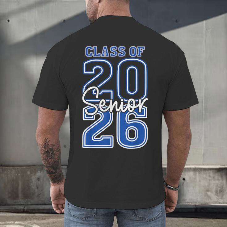 Class Of 2026 Senior Retro Graduation 2026 First Day Vintage Men's Back Print T-Shirt