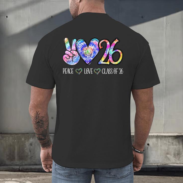 Class Of 2026 Shirt Tie Dye Senior Graduation Class Reunion Men's Back Print T-Shirt