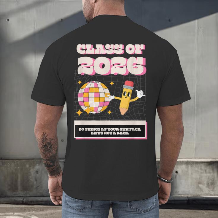 Class Of 2026 Students Graduate 2026 Graduation Men's Back Print T-Shirt