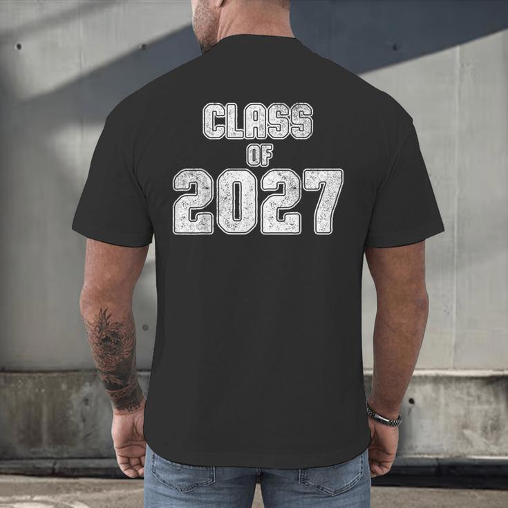 Class Of 2027 Shirt Senior Graduation 2027 Men's Back Print T-Shirt