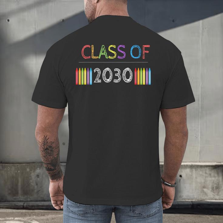 Class Of 2030 Graduation Shirt Men Women Boys Girls Cute Men's Back Print T-Shirt